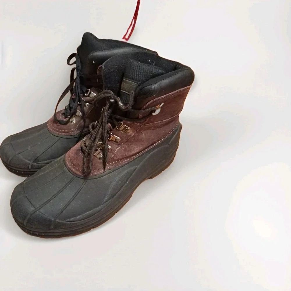 Mens Glacier M Waterproof Leather Winter Boots Size 14 3M Thinsulate 600g